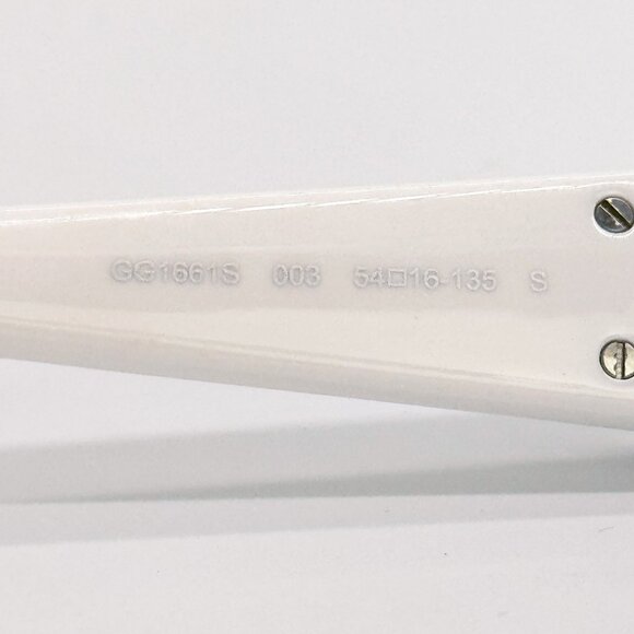 NEW GUCCI SUNGLASSES GG1661S 003 WHITE WOMEN EYEWEAR GUCCI - Picture 8 of 10